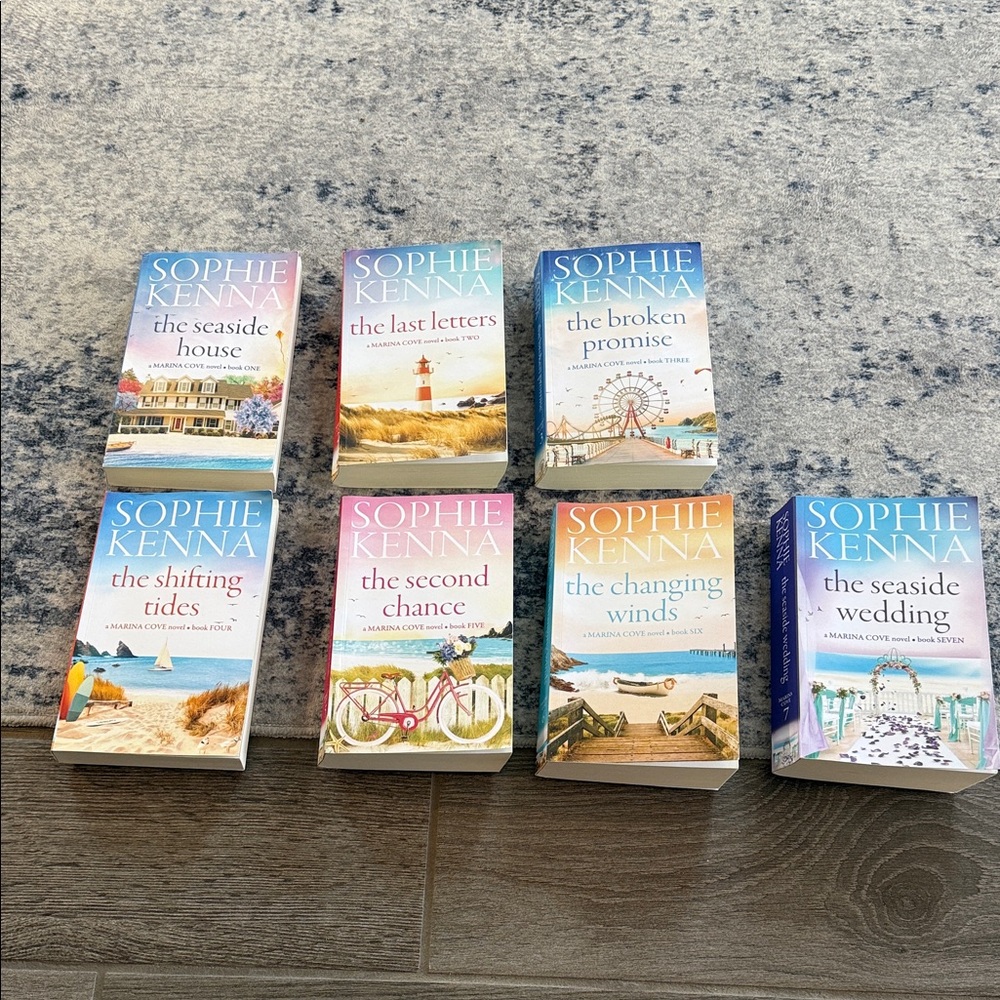 Sophie Kinna Paperback Book Set - Assorted Pastel Covers (Blue, Pink, Orange)